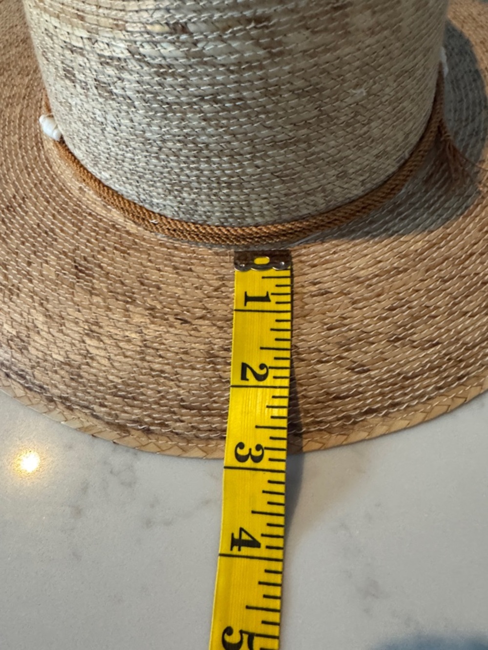 Legítimo Sahuayo Straw Hat with Braided Accent. Size 56 or size 7 - Medium. - Picture 12 of 12